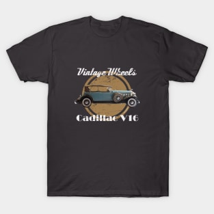 Vintage Wheels - Cadillac V16 T-Shirt